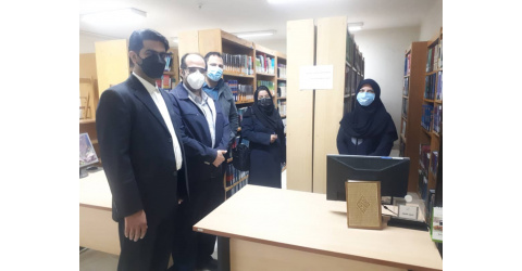 بازدید آموزشی نمایندگان وزارت بهداشت از کتابخانه بیمارستان